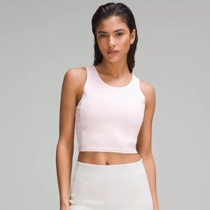 lululemon Ribbed Softstreme Cropped Tank Top - Flush Pink